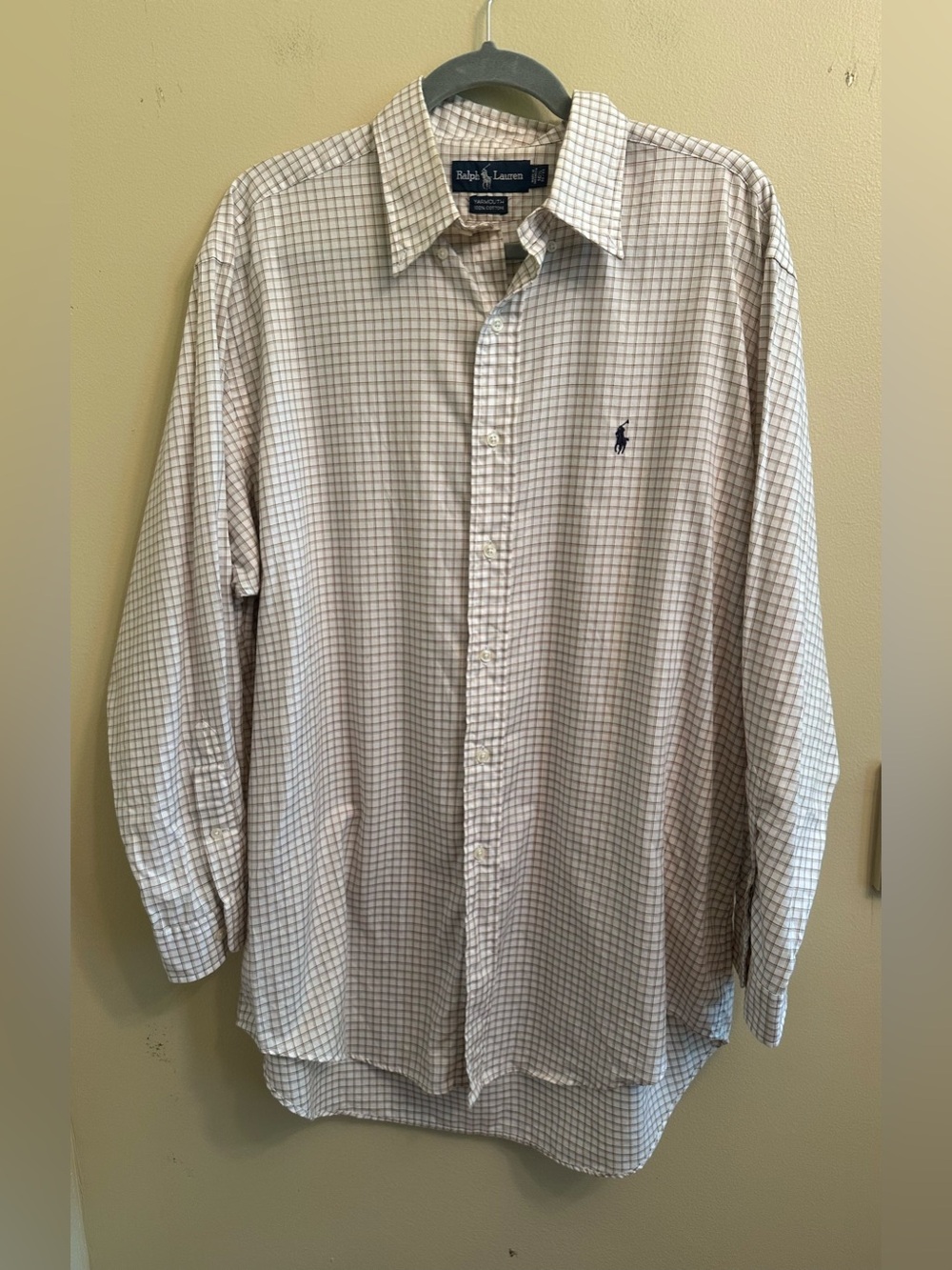 Ralph Lauren Yarmouth Men's 100% Cotton Button Down Dress Shirt 16.5 34/35 1122 - Picture 2 of 11